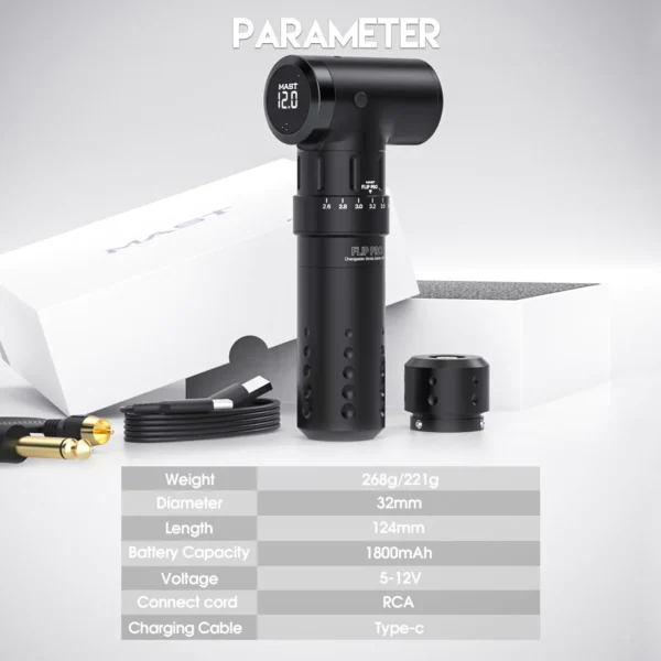 Mast Flip Pro Parameters.